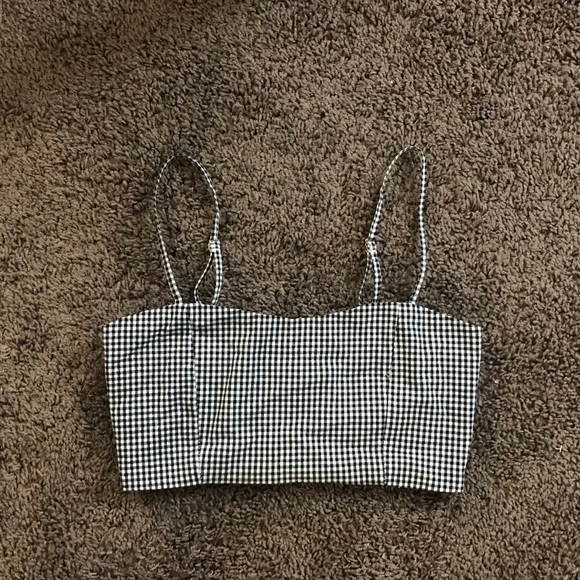 Brandy Melville Tops - Brandy Melville Gingham Bralette